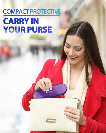 Glass Nail File and Nail Shiner, 4PC Crystal Nail File and Nano Glass Nail Buffer, Premium Set with Case, Professional Manicure Tool Fingernail Czech File for Natural Nail, Gift for Women and Girls